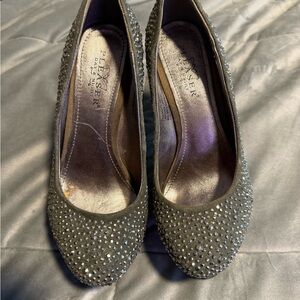 Pleaser Women's Black Rhinestone Pumps